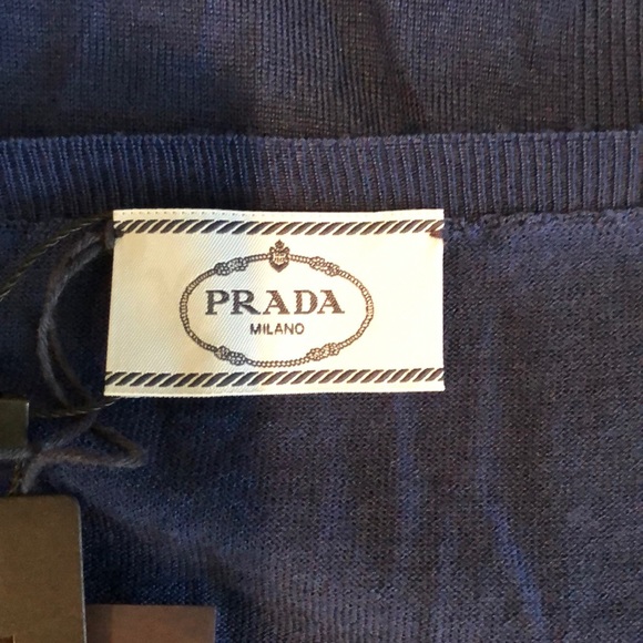 NWT Prada Blue  Sweater Sz 38/US 2 - Picture 13 of 16